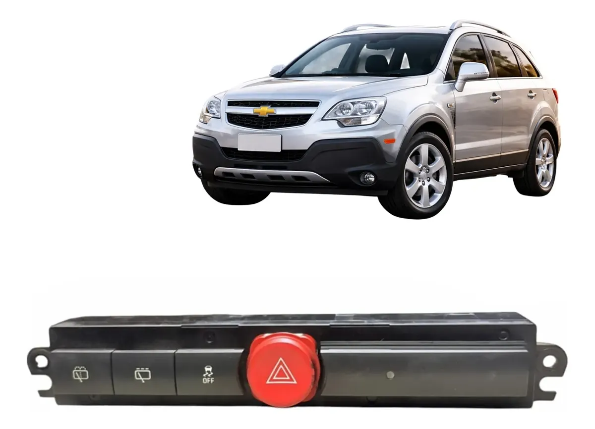 Botão Pisca Alerta / Botão Off Chevrolet Captiva 2008 A 2012